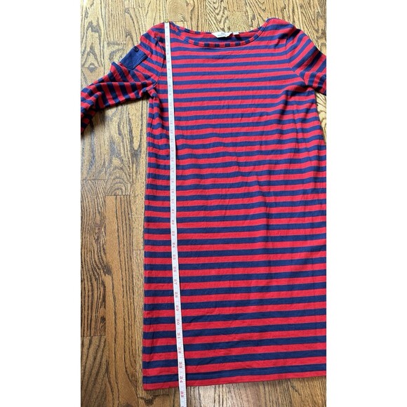 Vineyard Vines Size XS Dress 100% Cotton‎ Knit Red Blue Striped Sheath Nautical - Picture 7 of 7